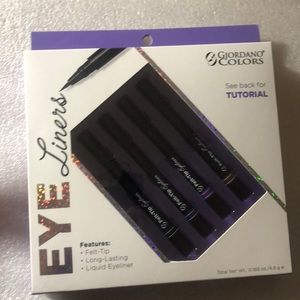 Eye Liners -4pc felt tip eyeliner set by Giordano colors